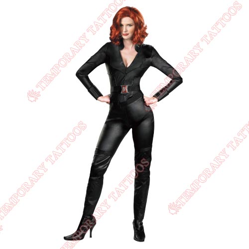 Black Widow Customize Temporary Tattoos Stickers NO.467